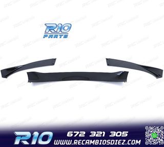 SPOILER LIP BMW E60 E61 07-09 LOOK M5 NEGRO BRILLO