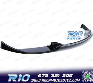 SPOILER LIP BMW E60 E61 07-09 LOOK M5 NEGRO BRILLO