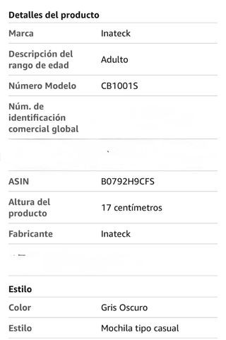 Mochila Inateck Gris Nueva