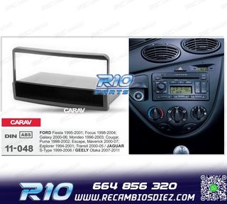 MARCO NEGRO RADIO 1-DIN PARA FORD FIESTA FOCUS GALAXY MONDEO