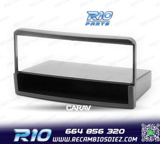 MARCO NEGRO RADIO 1-DIN PARA FORD FIESTA FOCUS GALAXY MONDEO