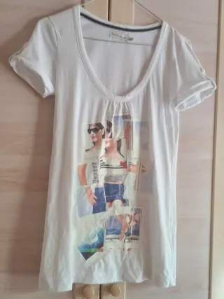 Camiseta Berska   Blanca Talla M