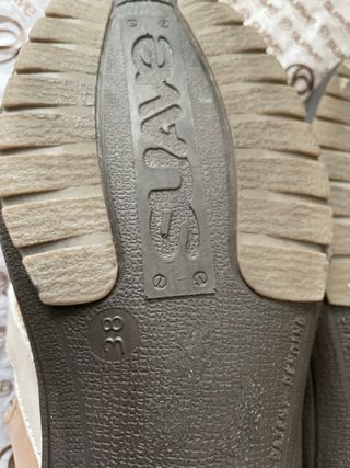 Sandalias Suave Talla 38 Beige/Blanco