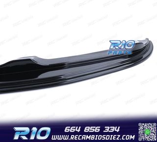 SPOILER LIP BMW E90 E91 05-08 PACK M NEGRO BRILLO