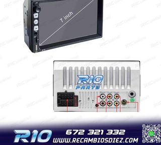 RADIO 2DIN GPS 7" TÁCTIL BLUETOOTH USB SD