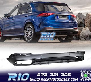 DIFUSOR MERCEDES GLE W167 AMG 19- LOOK AMG GLE63 NEGRO
