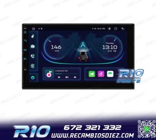 RADIO GPS ANDROID 14 2DIN 7" MULTIMEDIA GPS HD 3 USB SD