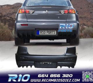 PARAGOLPES TRASERO PARA MITSUBISHI LANCER 09-15 LOOK EVO
