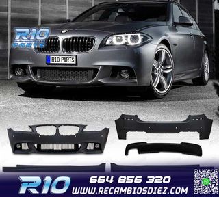 KIT CARROCERIA BMW F11 TOURING LOOK M 10-13 PDC + LAVAFAROS
