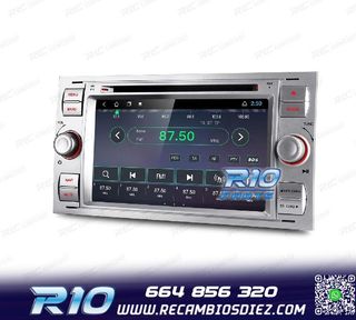 RADIO GPS ANDROID 12 PARA FORD FOCUS C-MAX FIESTA GALAXY KUG
