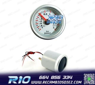 RELOJ PRESIÓN TURBO FONDO BLANCO ILUMINADO