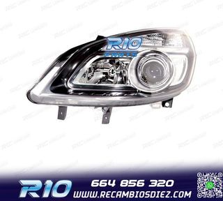 FARO IZQ PARA RENAULT SCENIC II 05-08 FONDO NEGRO