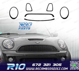 MARCO FAROS PARRILLA MINI R56 R57 R58 07-13 LOOK JCW NEGRO