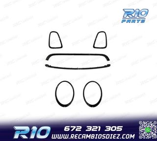 MARCO FAROS PARRILLA MINI R56 R57 R58 07-13 LOOK JCW NEGRO
