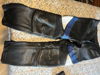 Conjunto de cuero moto: Cazadora y Pantalón