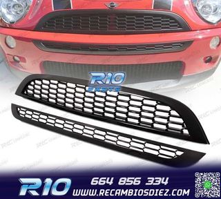 PARRILLA MINI COOPER S 01-06 NEGRO BRILLO