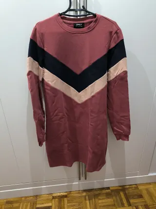 Vestido Only Chevron Rosa Talla M