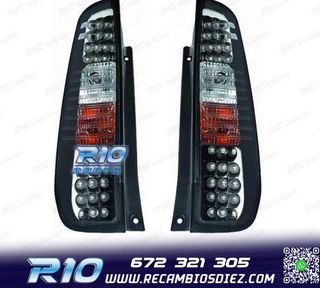 PILOTOS FORD FIESTA 02-08 LED FONDO NEGRO