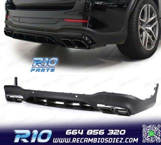 DIFUSOR MERCEDES GLC X253 15-18 LOOK AMG PDC + COLAS ESCAPE