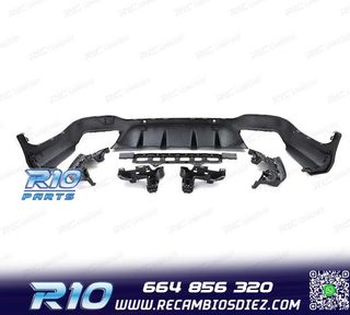DIFUSOR MERCEDES GLC X253 15-18 LOOK AMG PDC + COLAS ESCAPE