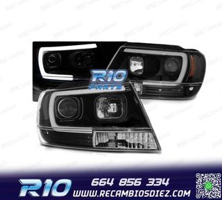 FAROS JEEP GRAND CHEROKEE 99-05 TUBE LIGHT NEGROS