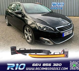 INTERMITENTES PEUGEOT 308 13- ESPEJO LED DINÁMICOS AHUMADO