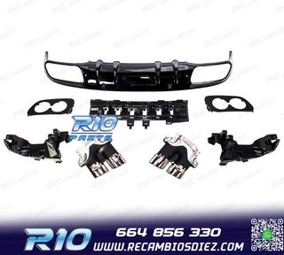 DIFUSOR MERCEDES CLASE C C205 COUPE 14-18 AMG PDC + COLAS ES