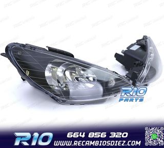 FAROS PEUGEOT 206 03- 06 CABRIO HATCHBACK SW GTI NEGRO H7