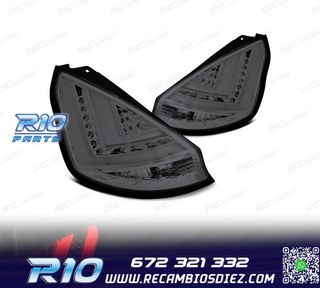 PILOTOS PARA FORD FIESTA MK7 08-12 LIGHT BAR FONDO CROMO AHU