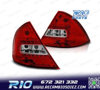 PILOTOS FORD MONDEO MK3 00-07 LED ROJO CROMO
