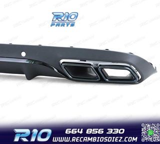 DIFUSOR MERCEDES CLASE C C205 COUPÉ 15-18 LOOK AMG PDC NEGR