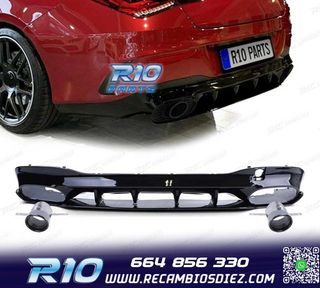 DIFUSOR MERCEDES CLA C118 19- AMG NEGRO BRILLO + COLAS ESCAP