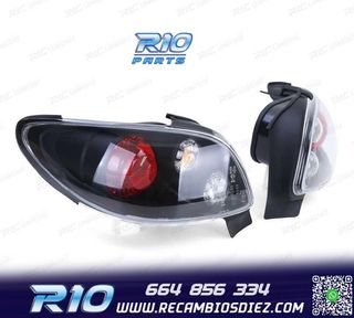 PILOTOS PARA PEUGEOT 206 CC 98-09 FONDO NEGRO