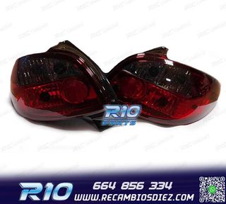 PILOTOS PARA PEUGEOT 206 98-09 ROJO GRIS