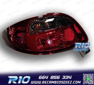 PILOTOS PARA PEUGEOT 206 98-09 ROJO GRIS