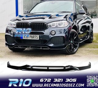 SPOILER LIP PARA BMW X5 F15 12-18 LOOK M PERFORMANCE NEGRO B