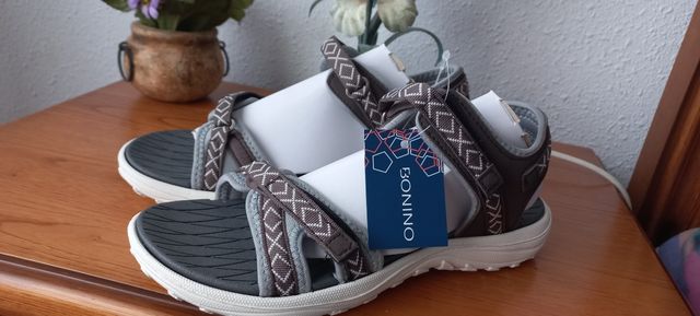 Sandalias trekking Bonino marrones y grises