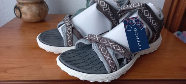 Sandalias trekking Bonino marrones y grises