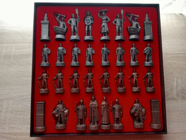 Ajedrez Coleccionista Figuras  bronce Año 1982