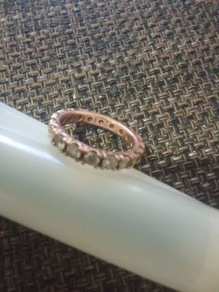 Anillo Pandora Oro Rosa Circonitas