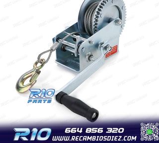 CABRESTANTE PROFESIONAL 1500KG Y 10 METROS