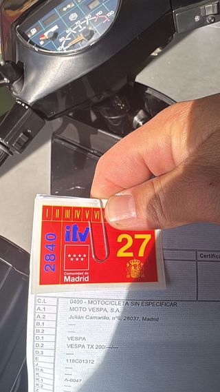 Vespa TX 200 (Matriculada Histórica)

