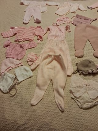 Conjuntos bebé 3-6 Meses.Chaqueta, polainas, gorro