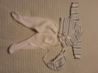Conjuntos bebé 3-6 Meses.Chaqueta, polainas, gorro
