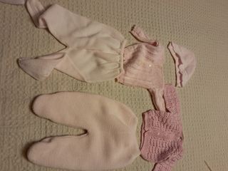 Conjuntos bebé 3-6 Meses.Chaqueta, polainas, gorro
