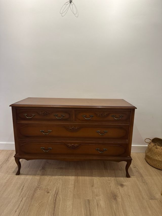 Cómoda de madeira vintage