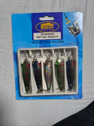 Set 5 Señuelos Pesca Spinner LINEAEFFE