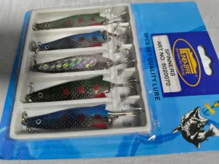 Set 5 Señuelos Pesca Spinner LINEAEFFE