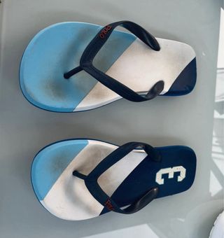 Chanclas Polo Ralph Lauren Azul y Blanco