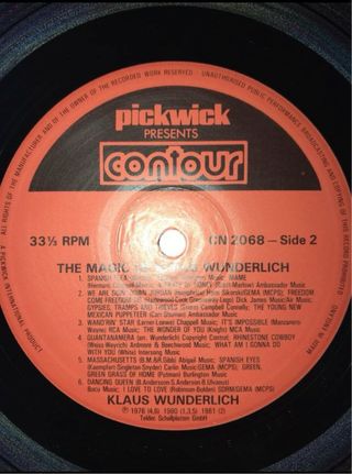 KLAUS WUNDERLICH     MUY BUEN ESTADO